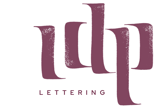 IDP Lettering - Ingrid Depoover ambachtelijk ontwerp - logo